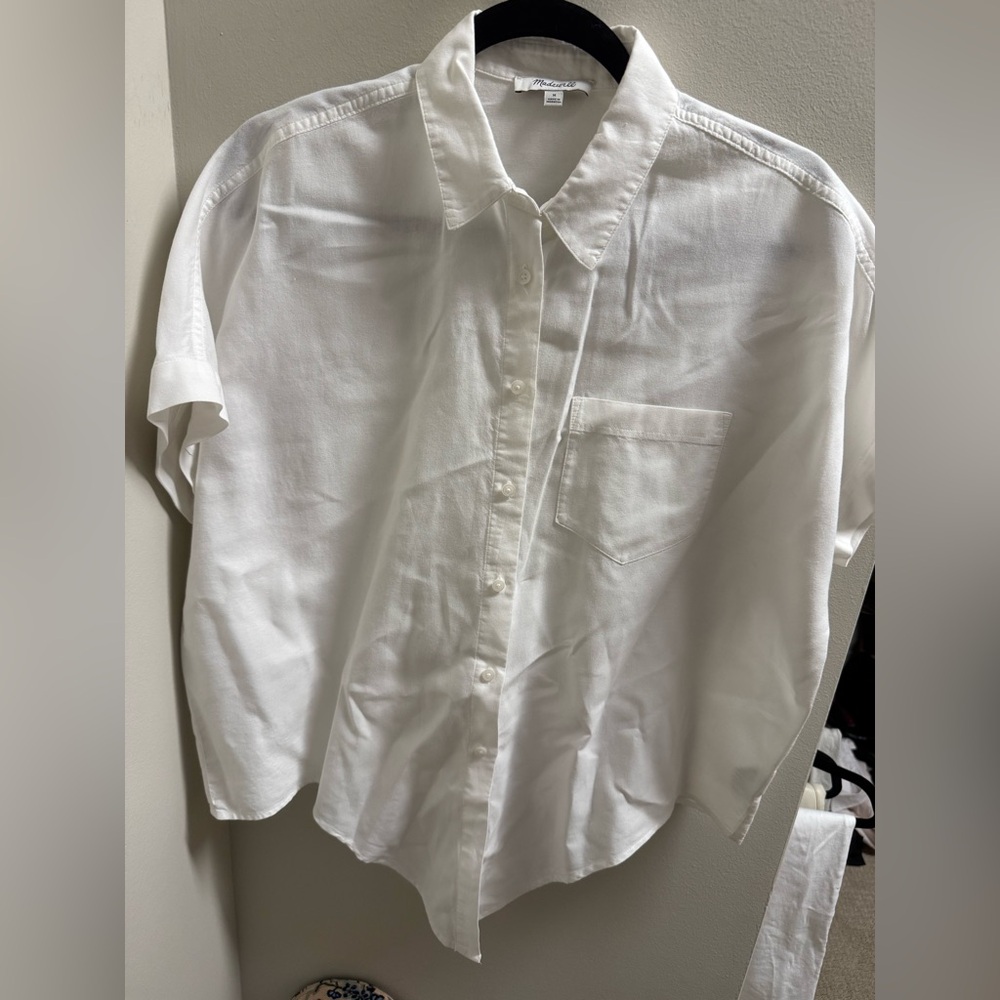 Madewell cotton M button down